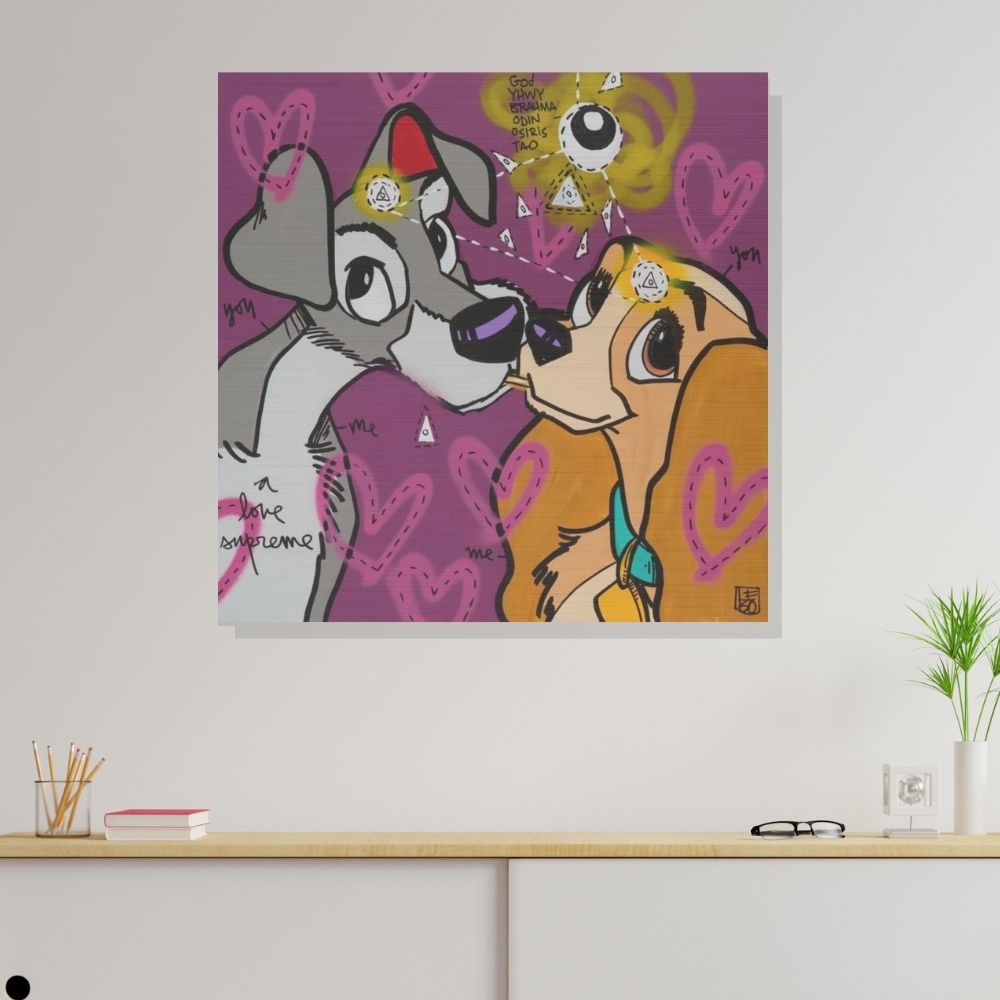 You and Me, A Love Supreme - Lebo Brushed Aluminum Artbond